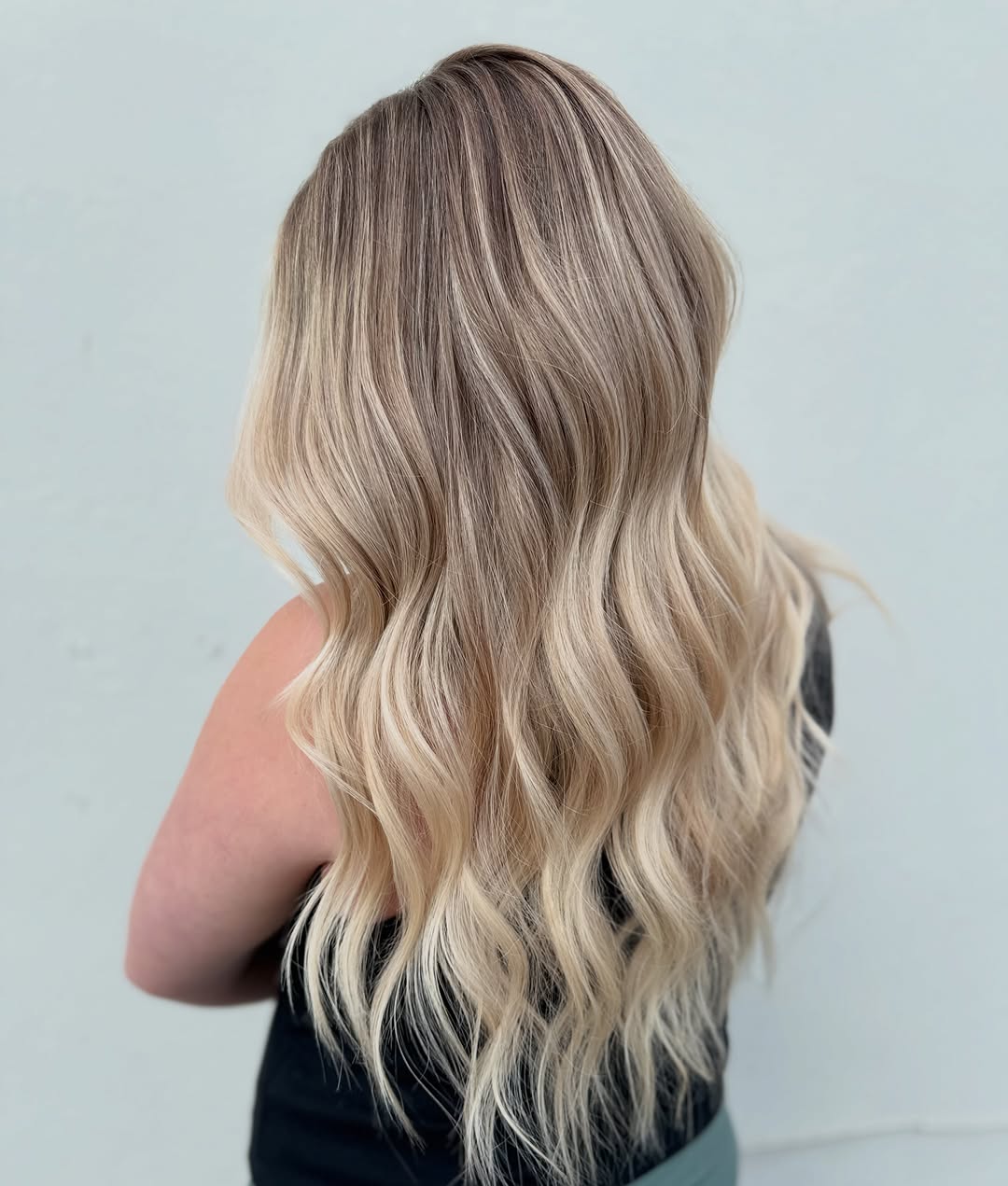 Lived-in bright blonde color